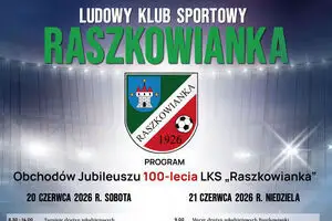 Jubileusz 100-lecia LKS Raszkowianka – zaproszenie na weekend pełen atrakcji