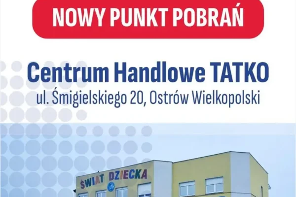 Nowy punkt pobrań krwi w Ostrowie Wielkopolskim – wygodniejszy dostęp dla mieszkańców
