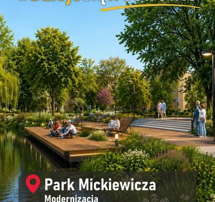 Park im. Adama Mickiewicza w Ostrowie Wielkopolskim zyska nowe życie za 4,2 mln zł