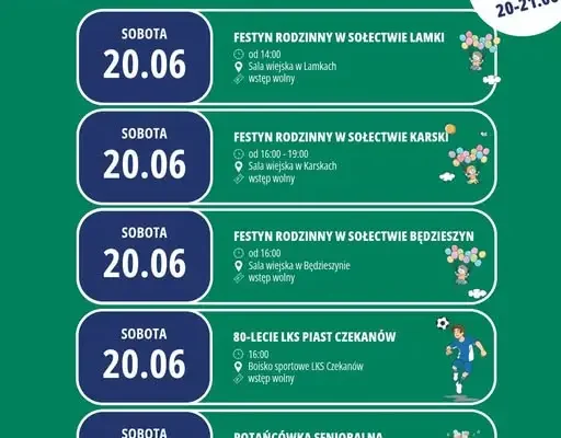 Weekend pełen atrakcji w gminie Ostrów Wielkopolski