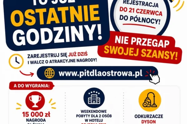 Ostatnie godziny rejestracji w ostrowskiej loterii PIT!
