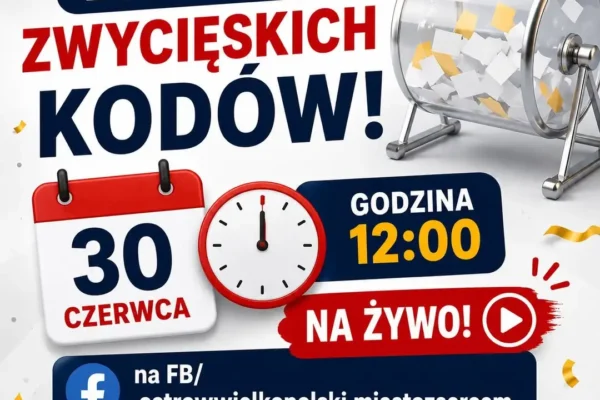 Transmisja na żywo z losowania zwycięskich kodów w loterii PIT już jutro w Ostrowie Wielkopolskim