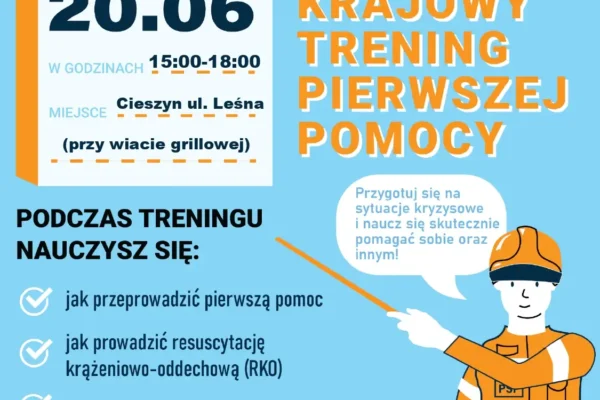 Trening pierwszej pomocy w Cieszynie – zaproszenie na sobotę