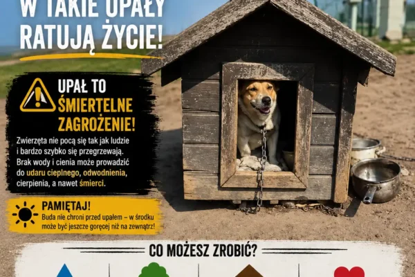 Apel gminy Sośnie: w upały pij wodę i szukaj cienia