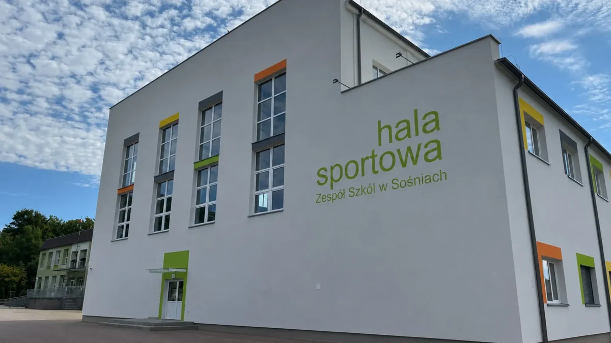 Termomodernizacja hali sportowej w Sośniach zakończona