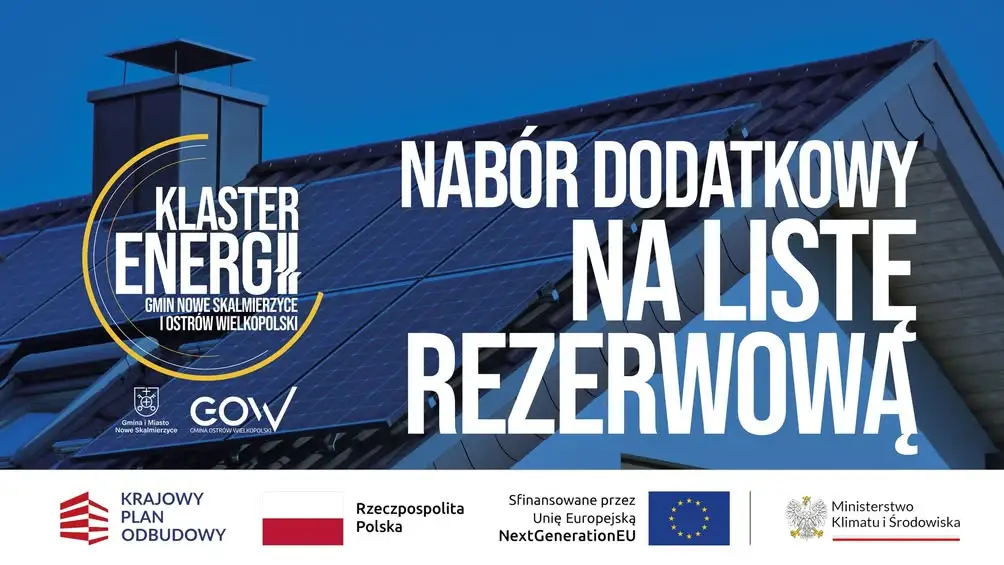 Dodatkowy nabór do projektu OZE w Gminie Ostrów Wielkopolski – instalacje fotowoltaiczne z magazynami energii