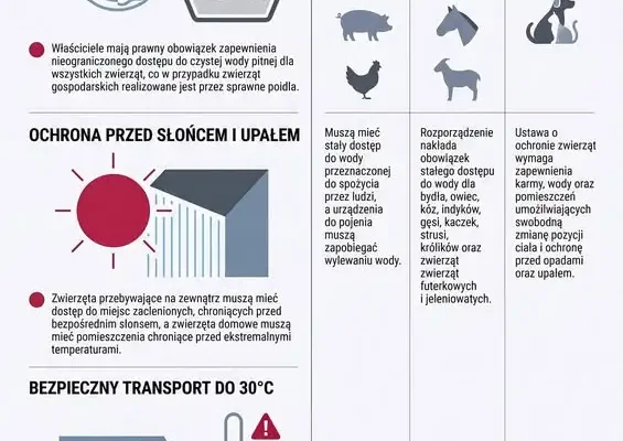 Upały: weterynarz przypomina o wodzie i cieniu dla zwierząt