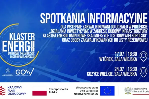 Spotkania informacyjne dla mieszkańców gminy Ostrów Wielkopolski w sprawie projektu energetycznego