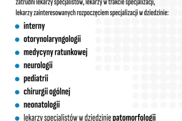 Szpital w Ostrowie Wielkopolskim poszukuje lekarzy – oferta pracy