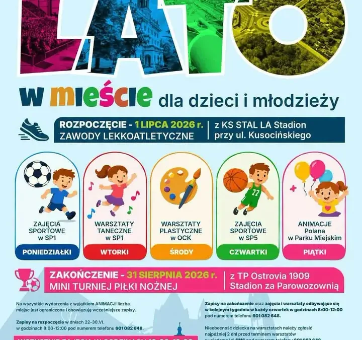 Zdrowe i Aktywne Lato: zapisy na kolejny tydzień zajęć dla dzieci