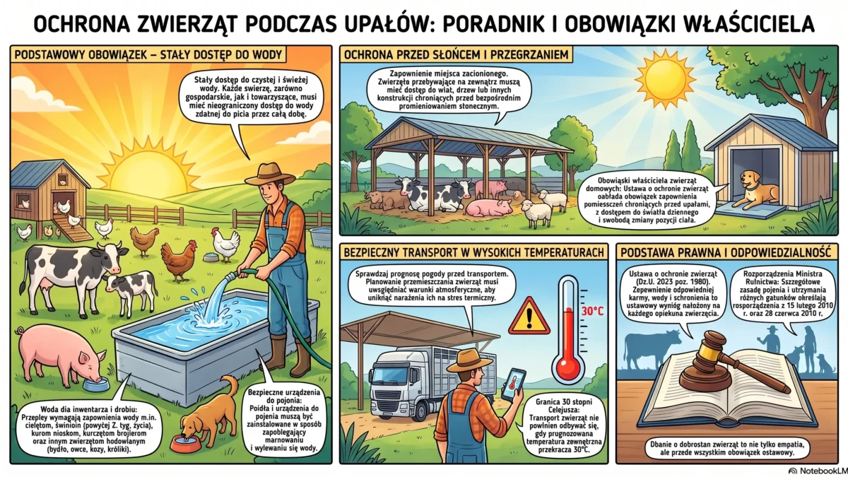 Upały: weterynarz apeluje o wodę i cień dla zwierząt