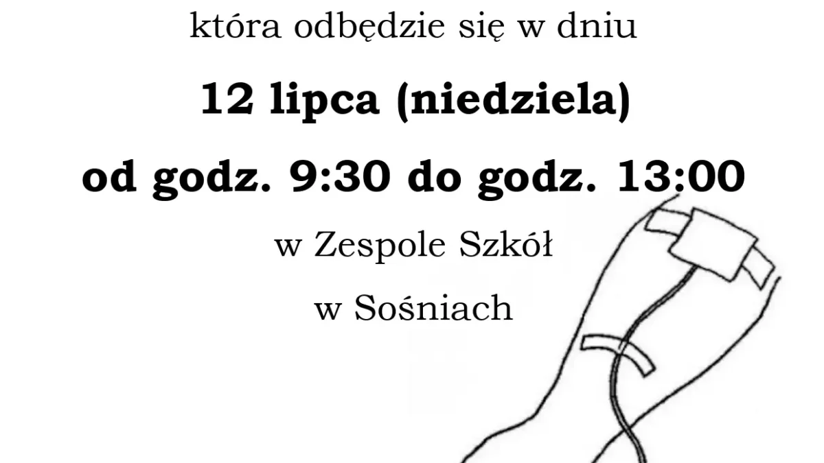 Oddaj krew i osocze w Sośniach – akcja 12 lipca