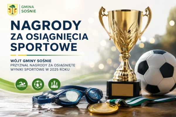 Gmina Sośnie nagradza młodych sportowców za osiągnięcia w 2025 roku