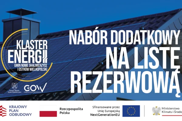 Gmina Ostrów Wielkopolski ogłasza dodatkowy nabór na listę rezerwową OZE