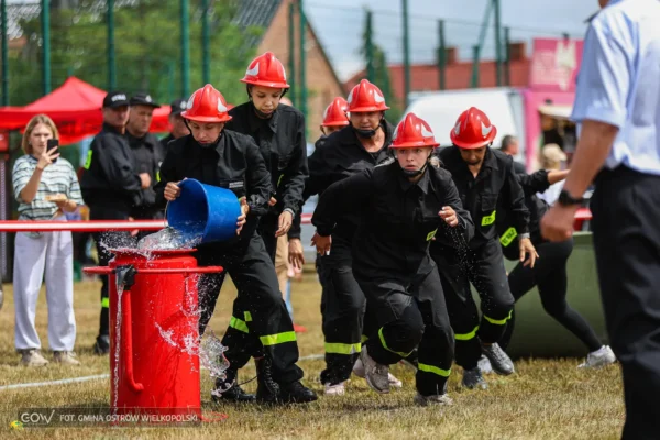 Gminne OSP z Ostrowa Wielkopolskiego błyszczały w zawodach sikawek konnych