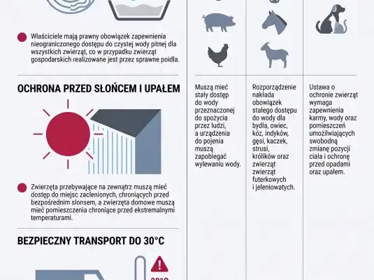 Upały a zwierzęta – weterynarz przypomina o obowiązkach hodowców