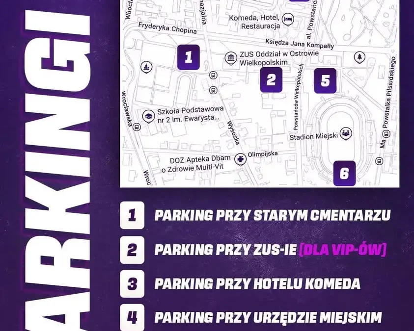 Parkingi na IMP w Ostrowie Wielkopolskim – gdzie zaparkować?