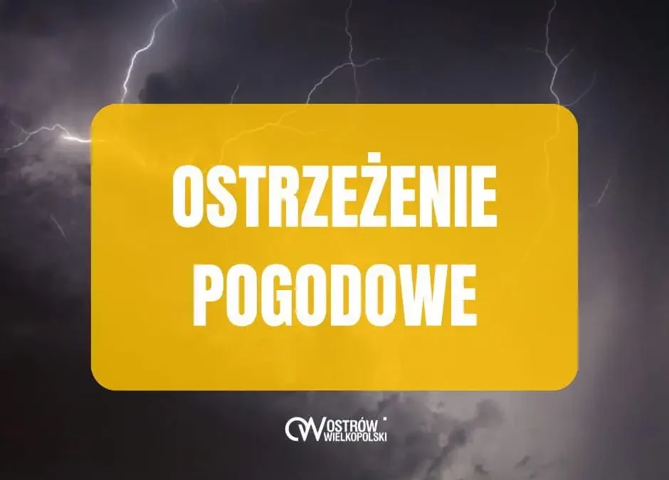 IMGW ostrzega przed silnymi burzami w Wielkopolsce – alert 2. stopnia