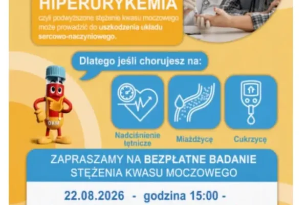 Bezpłatne badania kwasu moczowego podczas Pikniku Bezpieczeństwa w Ostrowie Wielkopolskim