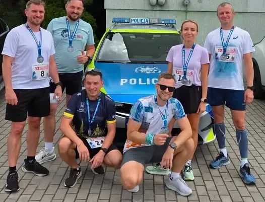 Ostrowscy policjanci na 12. Biegu Służb Mundurowych w Rzgowie