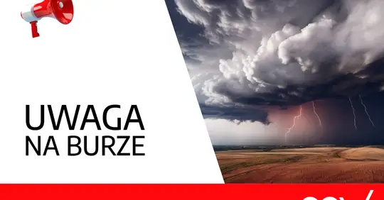 Ostrzeżenie IMGW: Burze mogą wystąpić na terenie gminy Ostrów Wielkopolski
