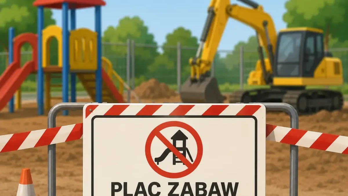 Plac zabaw w Sośniach zamknięty od 3 sierpnia z powodu prac budowlanych