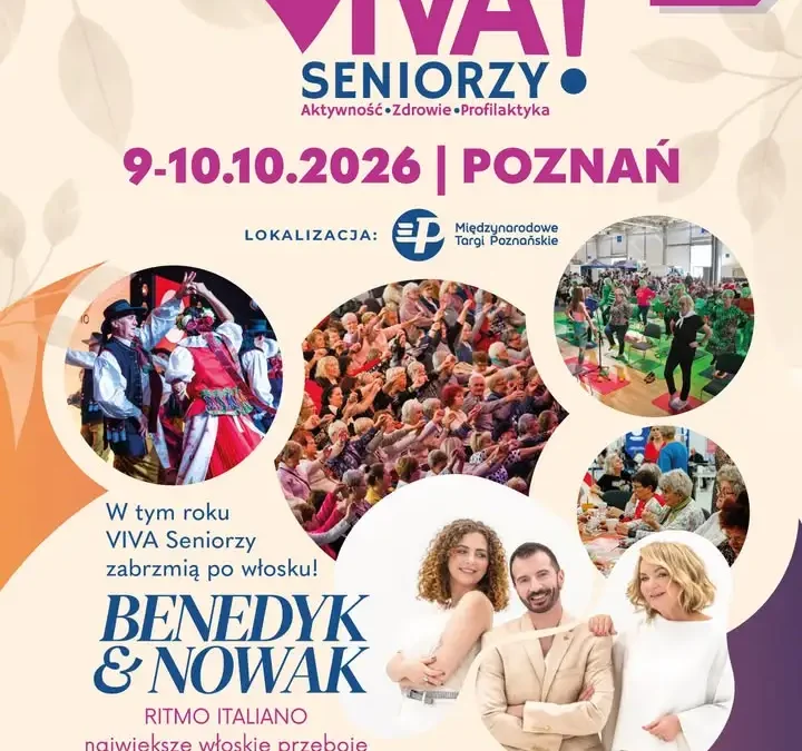 Gmina Ostrów Wielkopolski organizuje darmowy wyjazd na Targi VIVA SENIORZY w Poznaniu