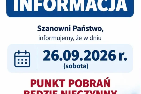 Biała Sobota w Ostrowie Wielkopolskim – zmiany w pracy punktów pobrań