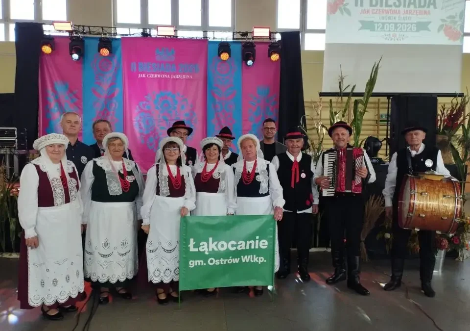 Łąkocanie z gminy Ostrów Wielkopolski na biesiadzie ludowej w Lwówku Śląskim