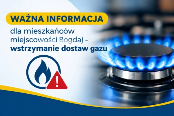 Bogdaj bez gazu od 1 października. Mieszkańcy muszą szukać alternatywnego ogrzewania