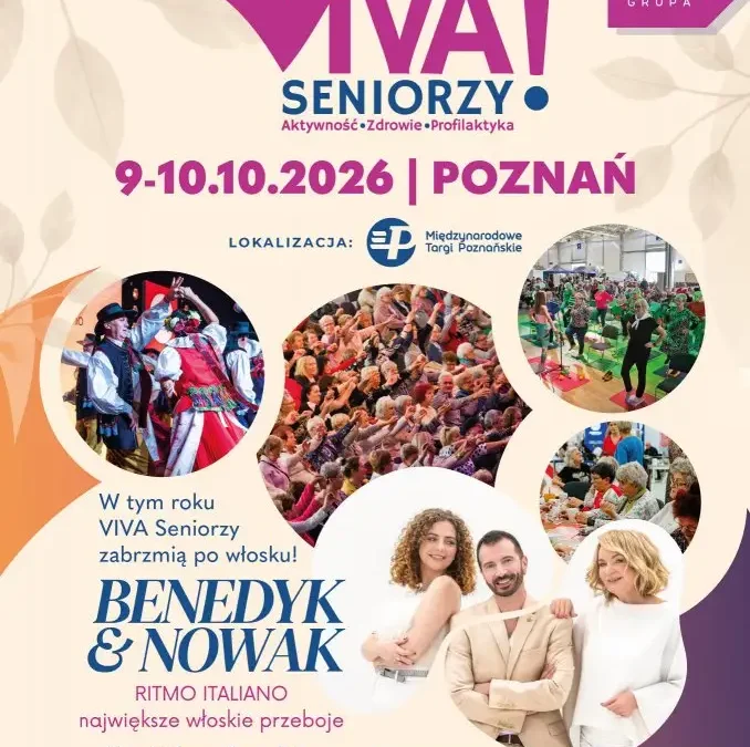 Gmina Ostrów Wielkopolski organizuje wyjazd na targi VIVA SENIORZY w Poznaniu