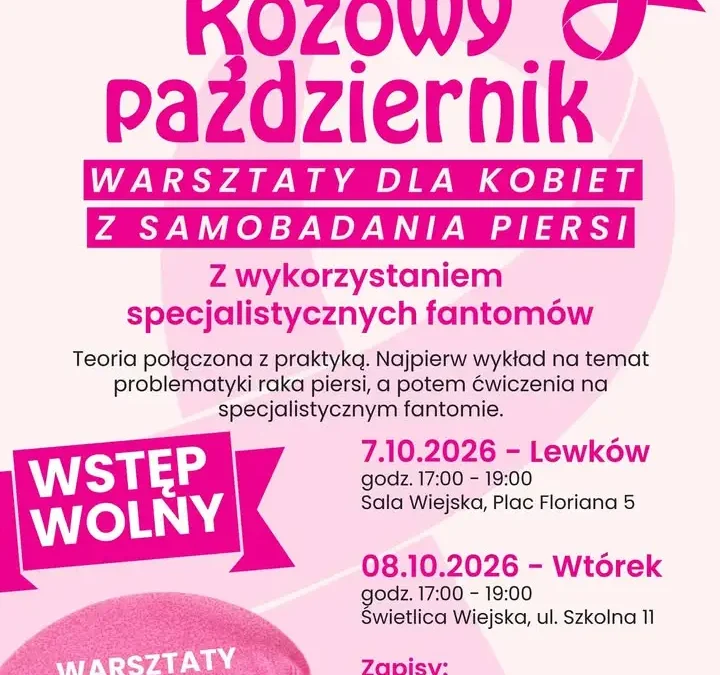 Różowy październik w Gminie Ostrów Wielkopolski – warsztaty samobadania piersi