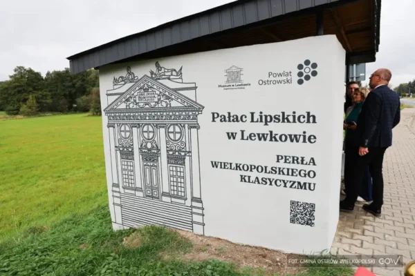 Murale z historią rodu Lipskich na przystankach w gminie Ostrów Wielkopolski